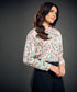 Satin Printed Long Sleeve Shirt